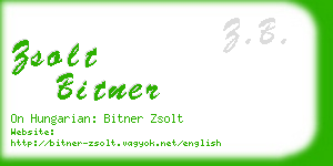 zsolt bitner business card
